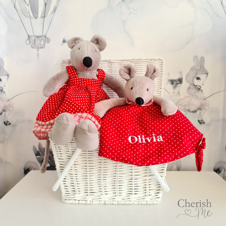 Nini Maus Duo Personalisierte Baby-Geschenkbox