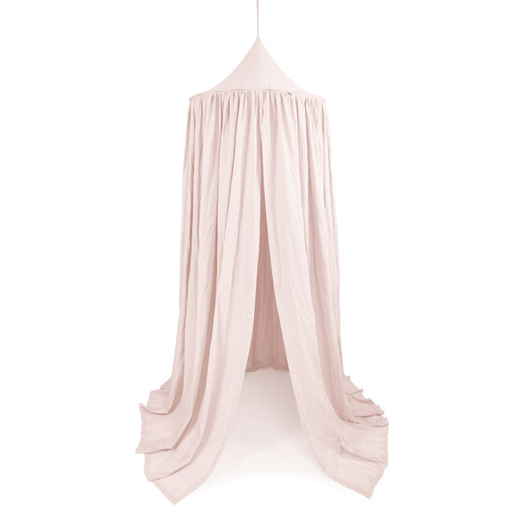 Canopée en coton et bonbons - Rose poudré (Maxi)