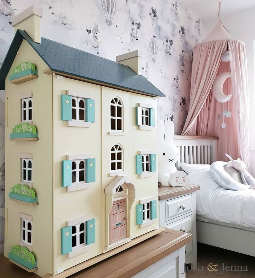 Cotton & Sweets Linen Canopy - Powder Pink