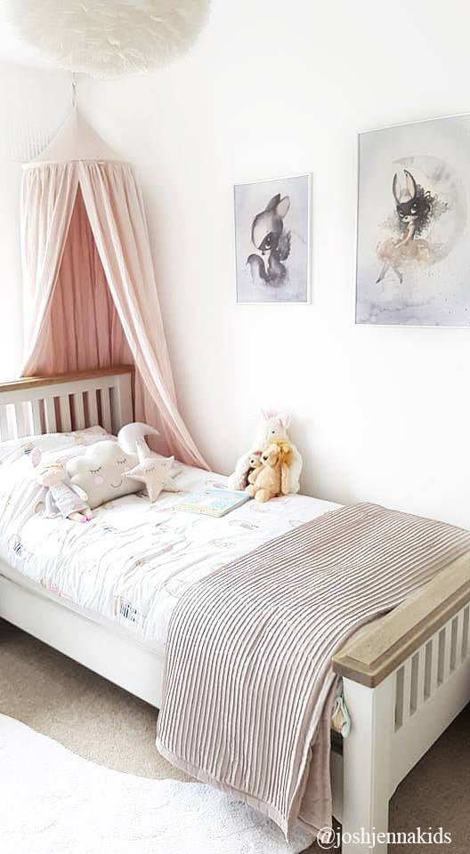 Cotton & Sweets Linen Canopy - Powder Pink