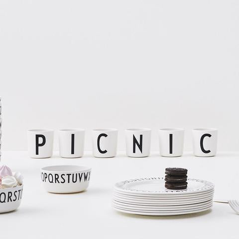 Design Letters - Kids Melamine Alphabet Cup A - Z