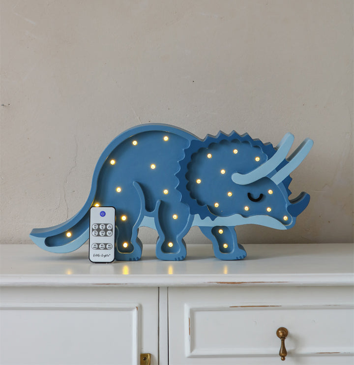 Little Lights Dino Triceratops Lampe - Jurassic Navy