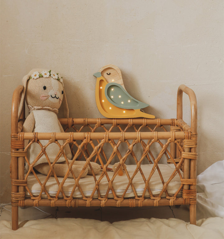 Little Lights Mini-Vogellampe | Khaki Senf