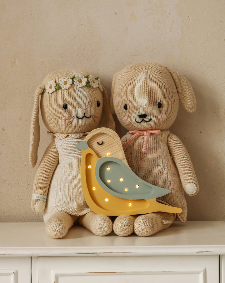 Little Lights Mini-Vogellampe | Khaki Senf