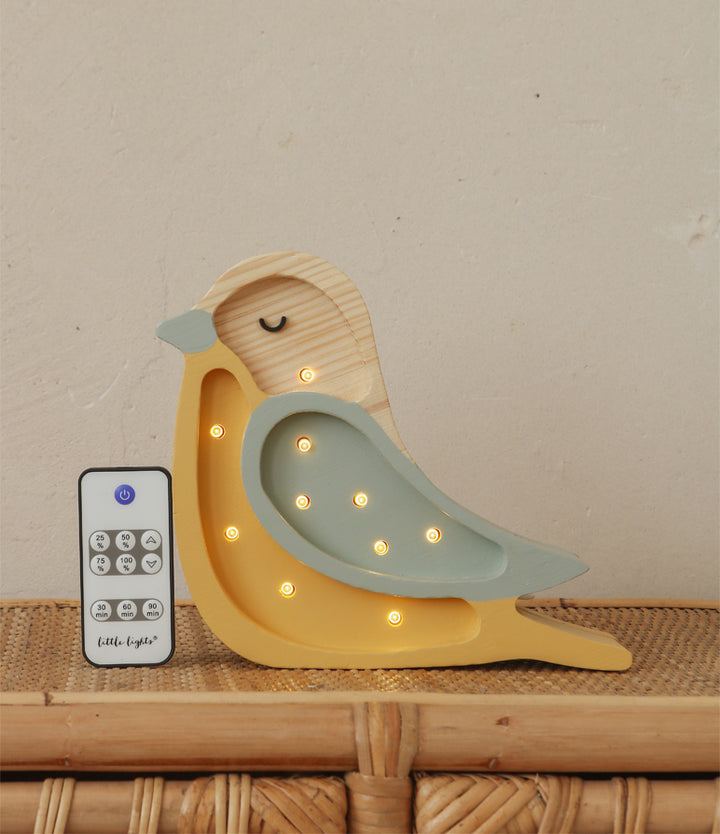 Little Lights Mini-Vogellampe | Khaki Senf