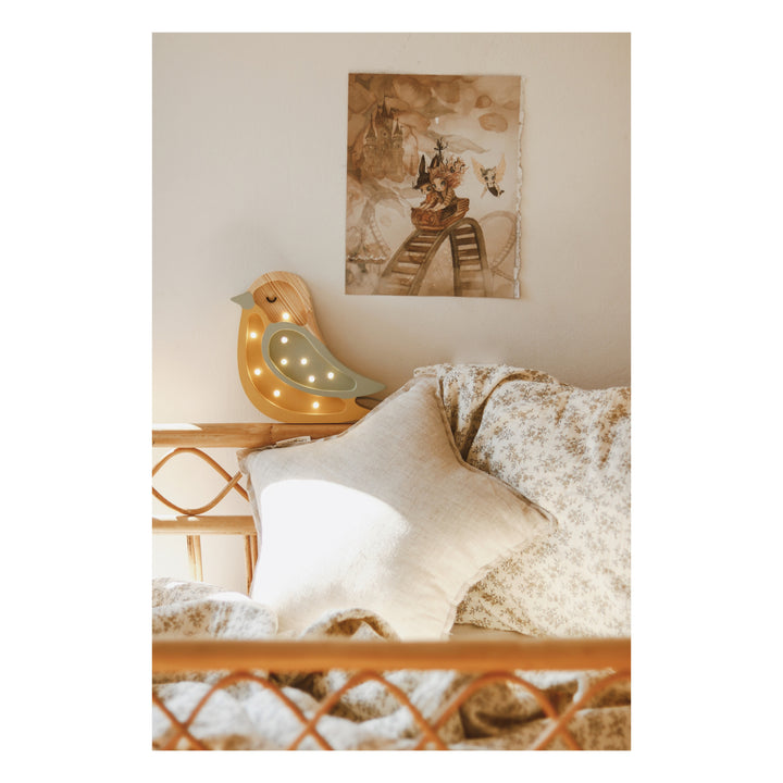 Little Lights Mini-Vogellampe | Khaki Senf