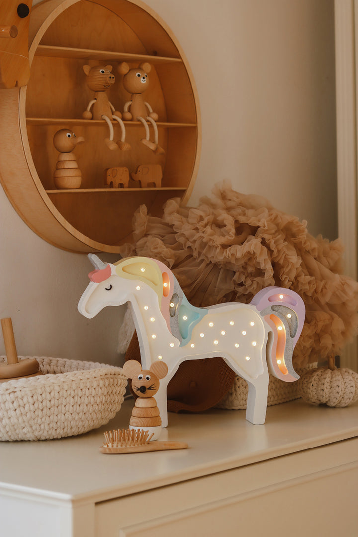 Little Lights Unicorn Lamp- Magical Rainbow
