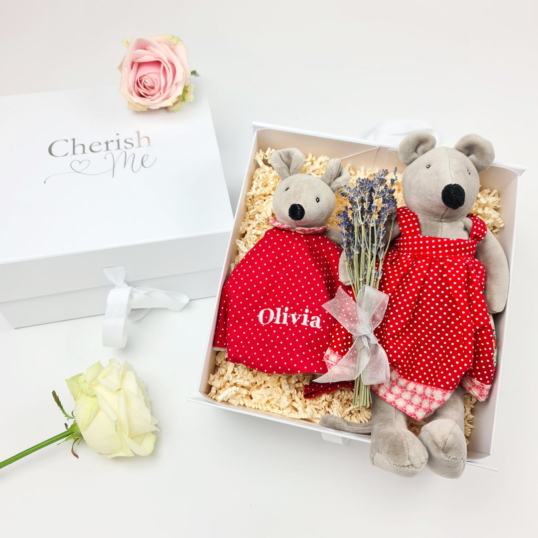 Nini Maus Duo Personalisierte Baby-Geschenkbox