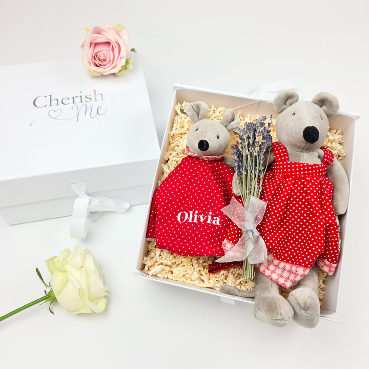 Nini Maus Duo Personalisierte Baby-Geschenkbox