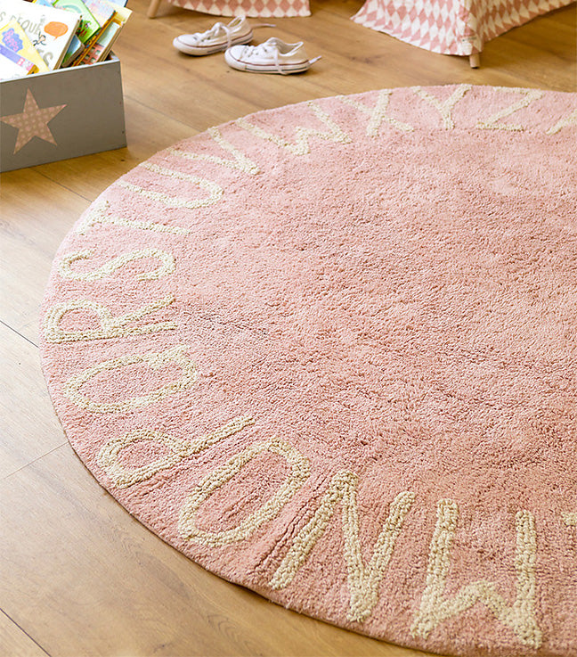 Lorena Canals Machine Washable Rug - ABC Pink/Natural