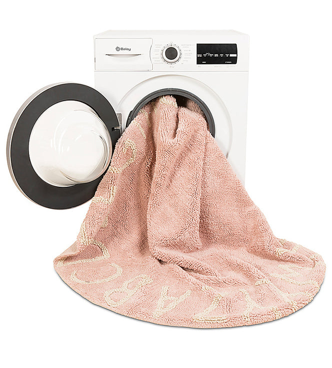 Lorena Canals Machine Washable Rug - ABC Pink/Natural