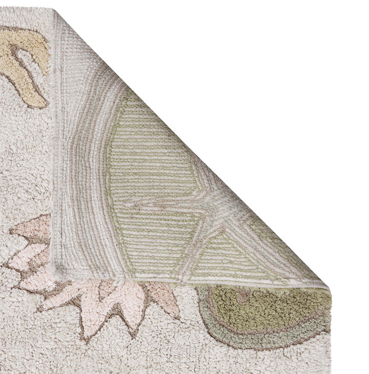 Maschinenwaschbarer Spielteppich von Lorena Canals – Botanische Fantasie