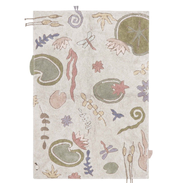 Maschinenwaschbarer Spielteppich von Lorena Canals – Botanische Fantasie