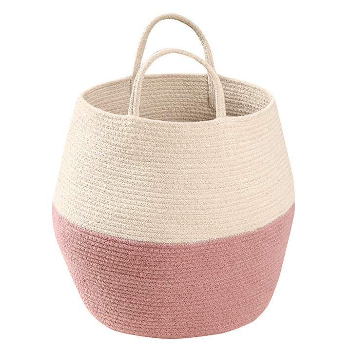 Lorena Canals Cotton Basket - Zoco Ash Rose/Natural