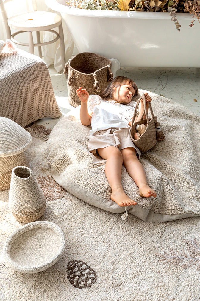 Maschinenwaschbarer Teppich von Lorena Canals – Kiefernwald