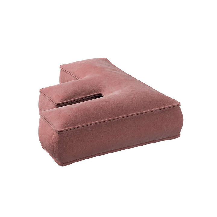 Coussin lettre en velours - F (différentes couleurs)