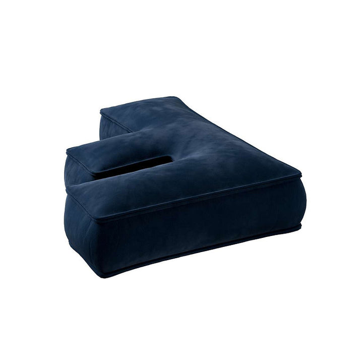 Coussin lettre en velours - F (différentes couleurs)