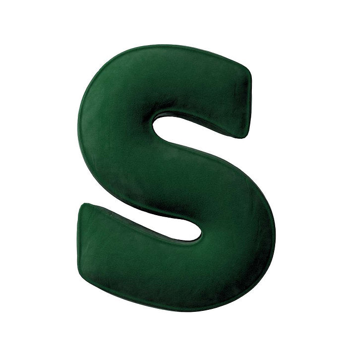 Buchstabenkissen aus Samt – S (verschiedene Farben)