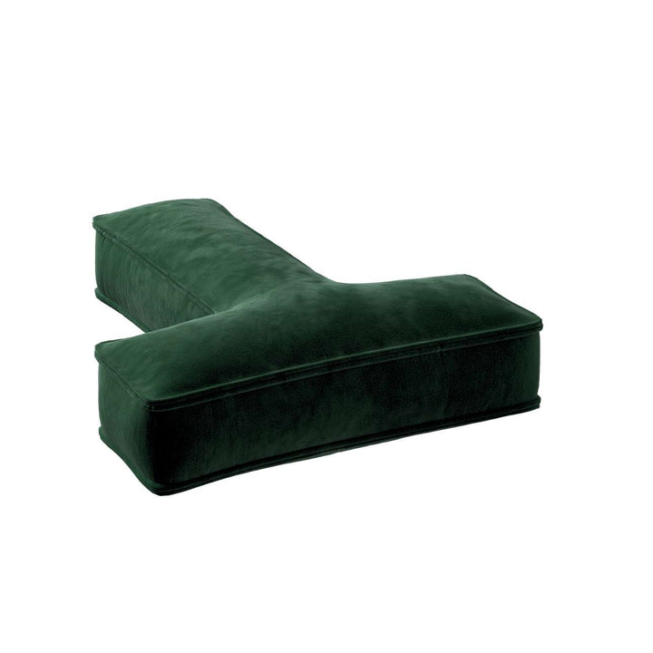 Velvet Letter Cushion - T  (Various Colours)
