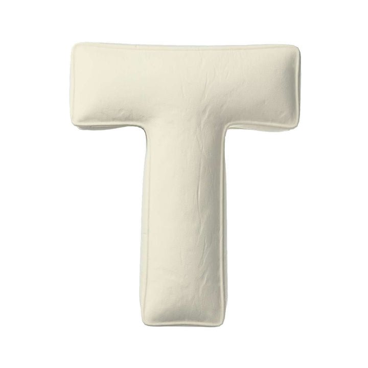 Velvet Letter Cushion - T  (Various Colours)