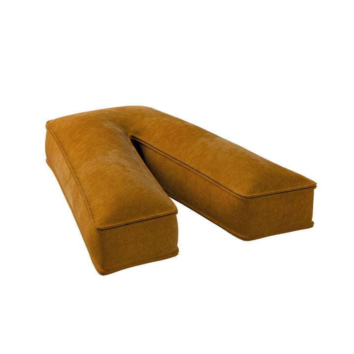 Buchstabenkissen aus Samt – V (verschiedene Farben)