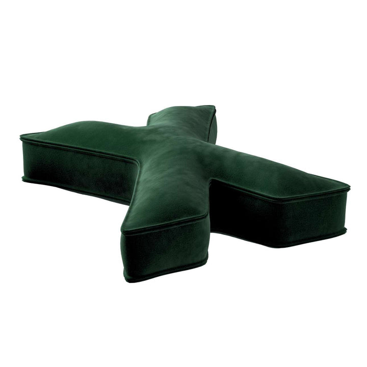 Buchstabenkissen aus Samt – X (verschiedene Farben)