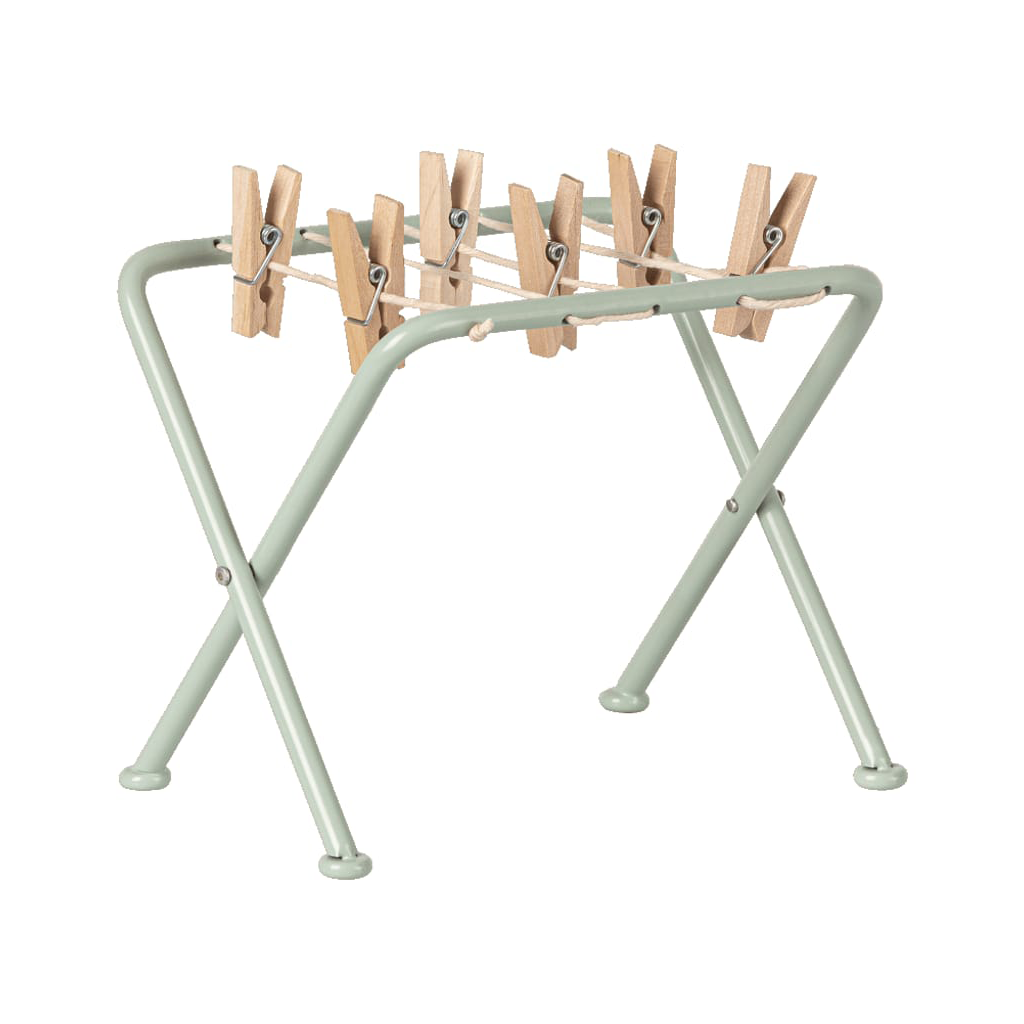 Maileg Clothes Drying Rack With Pegs