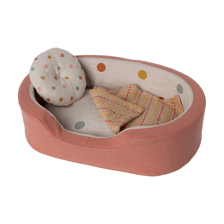 Maileg-Hund | Katzenkorb - Koralle