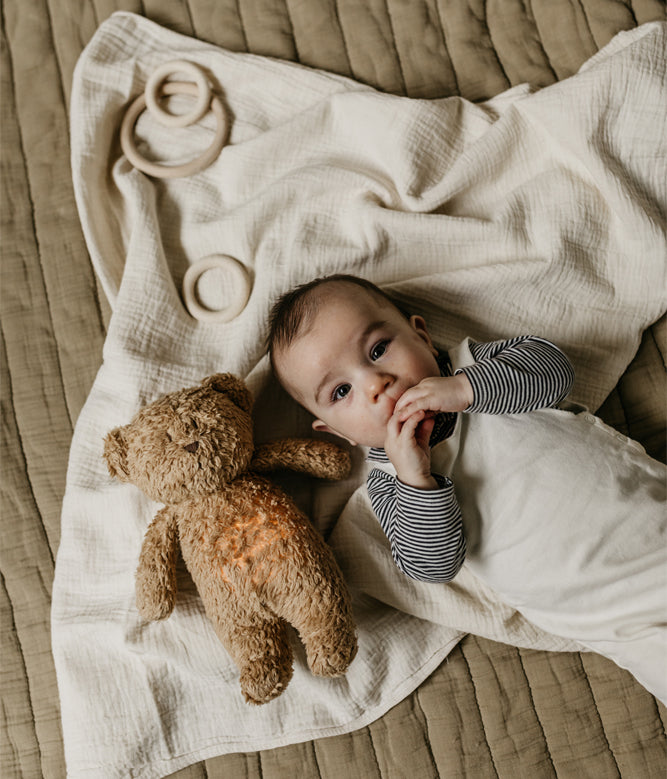 NEW Moonie 2.0 Organic Humming Bear Sleep Aid - Cappuccino