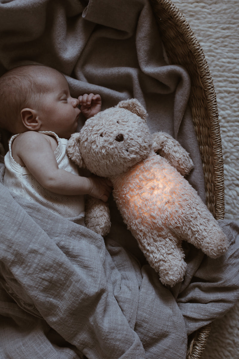 NEU Moonie 2.0 Bio-Schlafmittel mit Brummbär – Sand