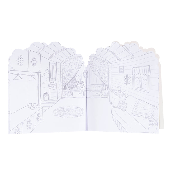 Moulin Roty La Grande Famille Mal- und Stickerbuch