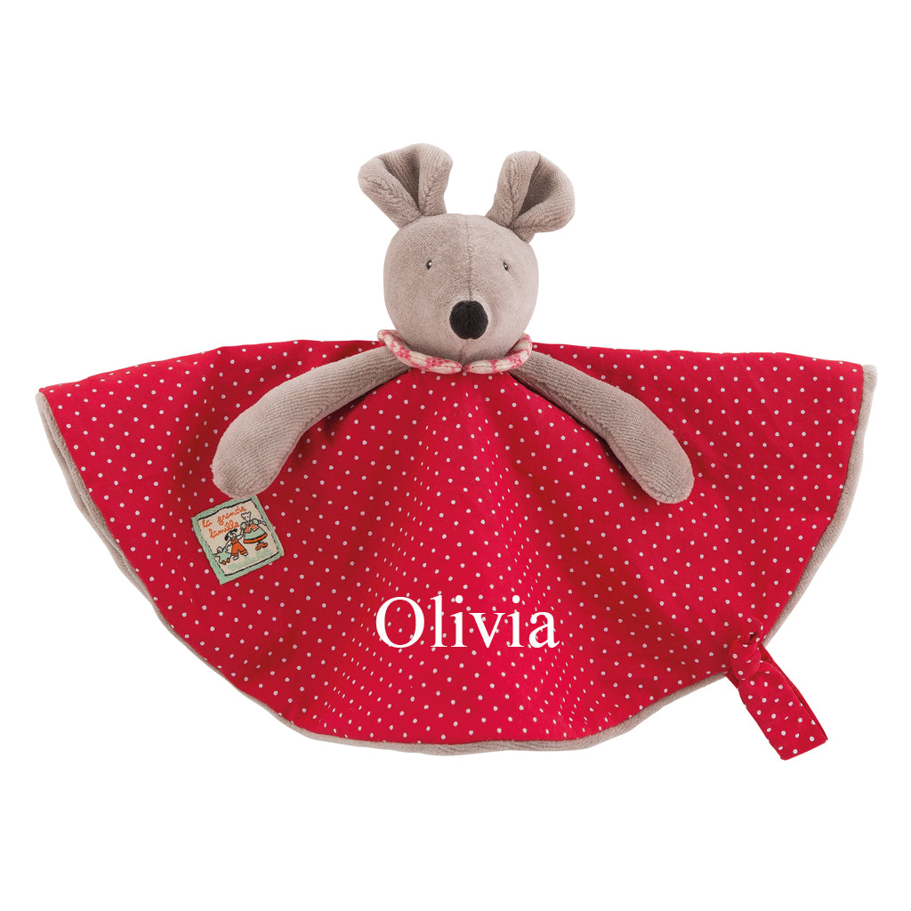 Moulin Roty Personalised Nini Mouse Comforter