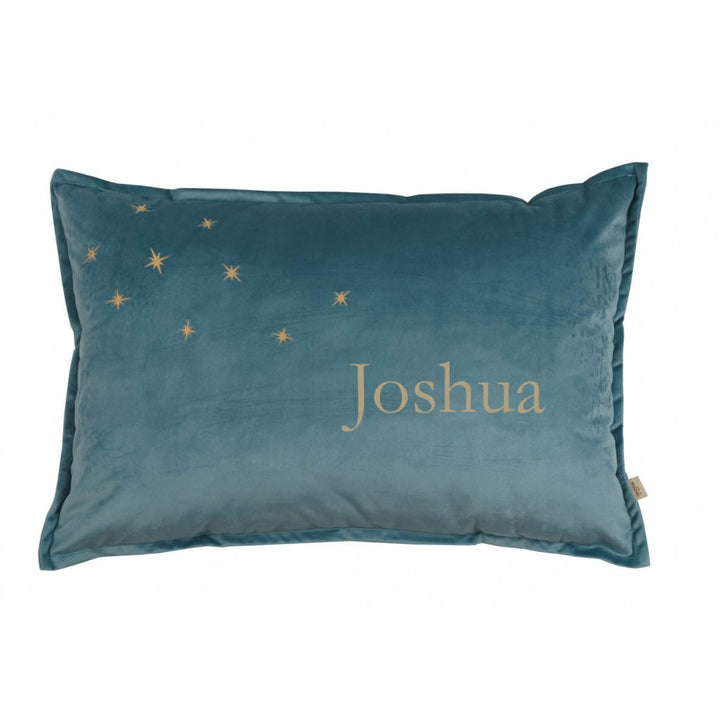 Personalised Luxury Velvet Cushion - Teal