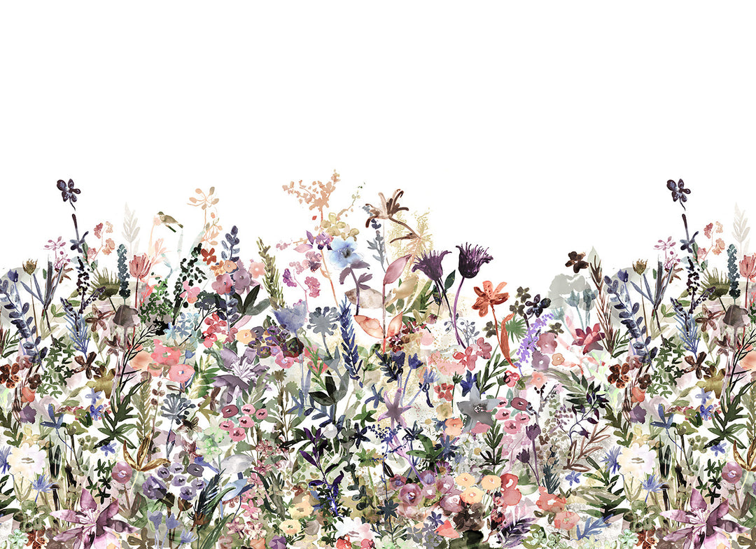 Individuelles Wandbild für Kinder - Maiwiese Pastell