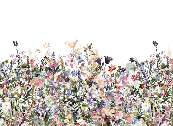 Individuelles Wandbild für Kinder - Maiwiese Pastell