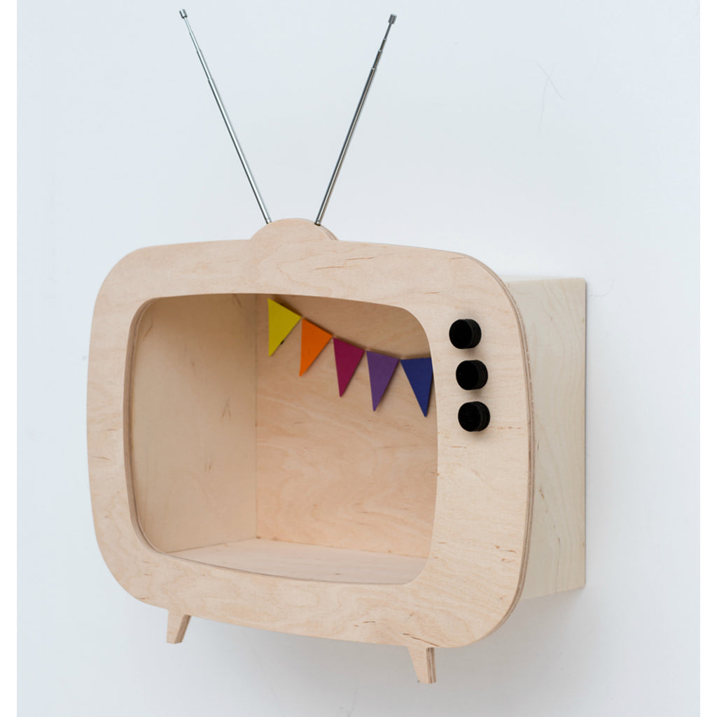 Up Warsaw Kids TV Wooden Shelf - Wooden