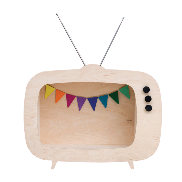 Up Warsaw Kids TV Wooden Shelf - Wooden