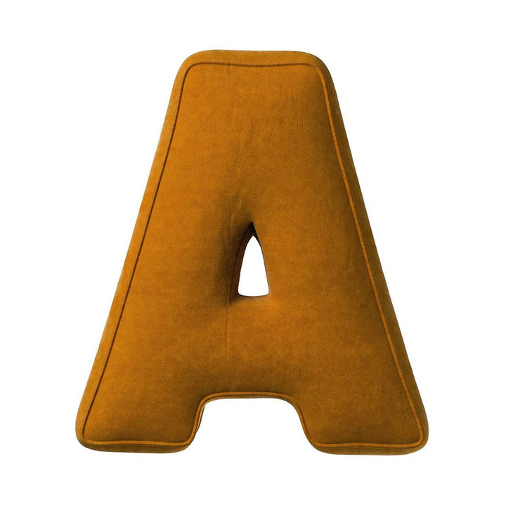 Coussin lettre en velours - A (différentes couleurs)