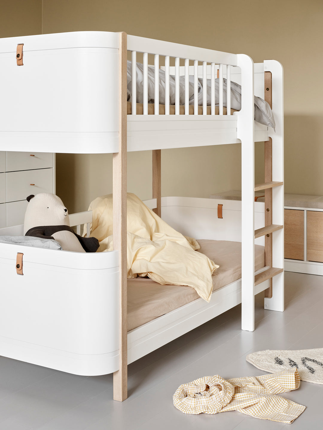 Oliver Furniture Wood Mini+ Low Bunk Bed - White/Oak
