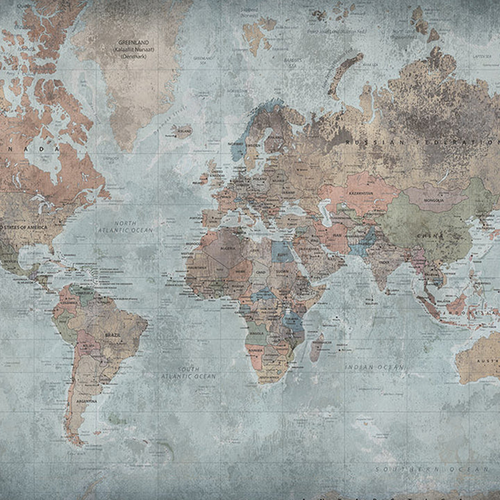 Kids Custom Wall Mural - Around The World