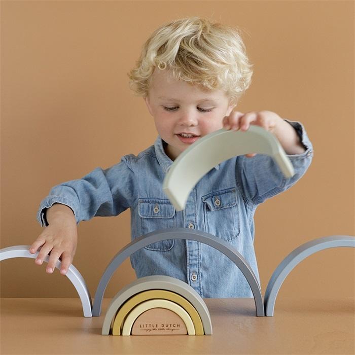 Little Dutch Regenbogen-Stapler, Blau