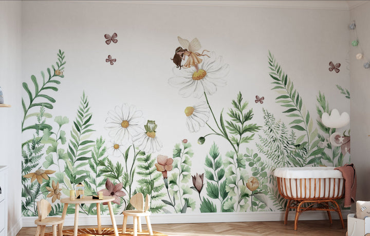Benutzerdefinierte Wandbild für Kinder - Feengarten