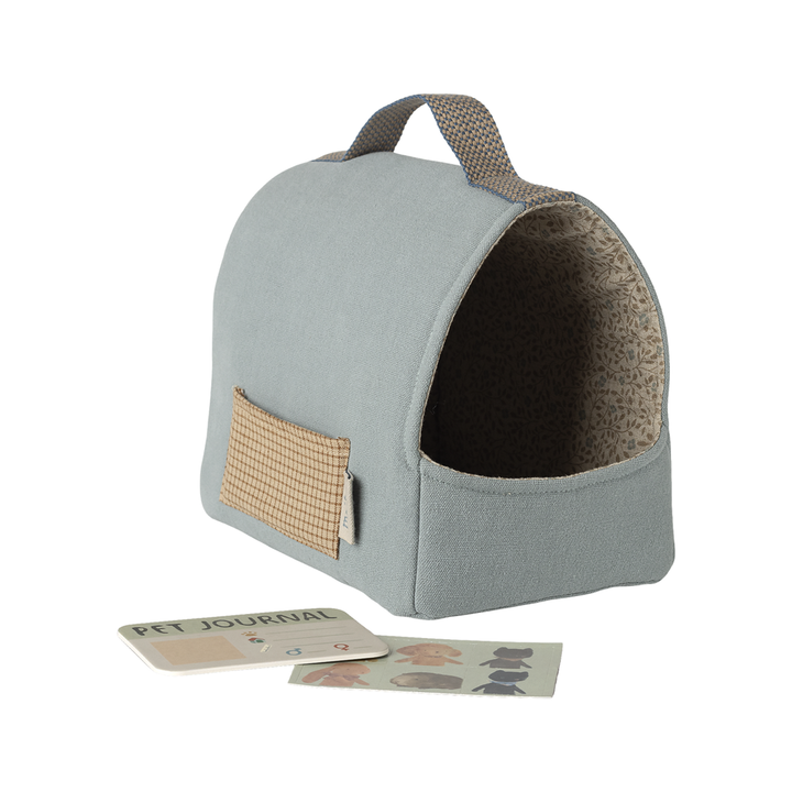 Maileg Pet Carrier - Dusty Blue
