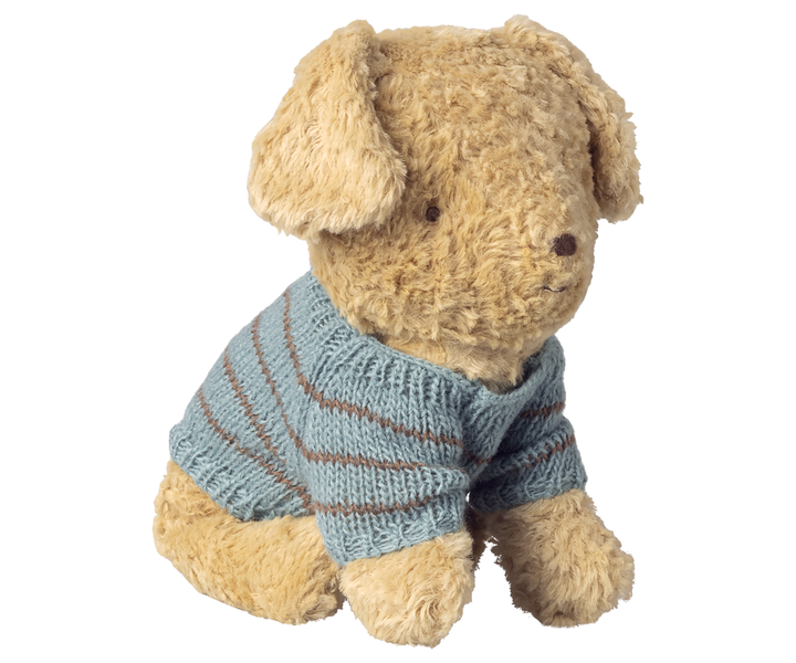 Maileg Puppy Knitted Sweater - Dusty Blue