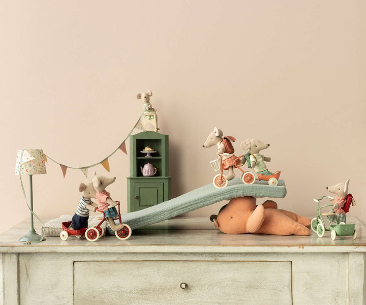 Tricycle Souris Maileg - Corail