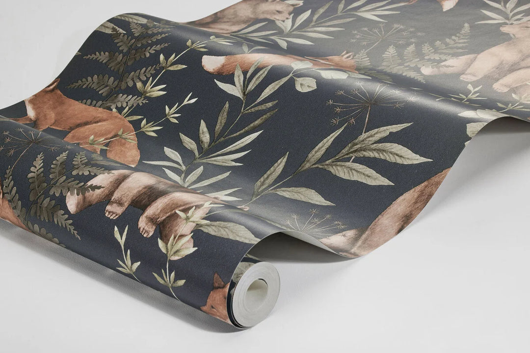 Borastapeter Wallpaper - Wild Forest Blue