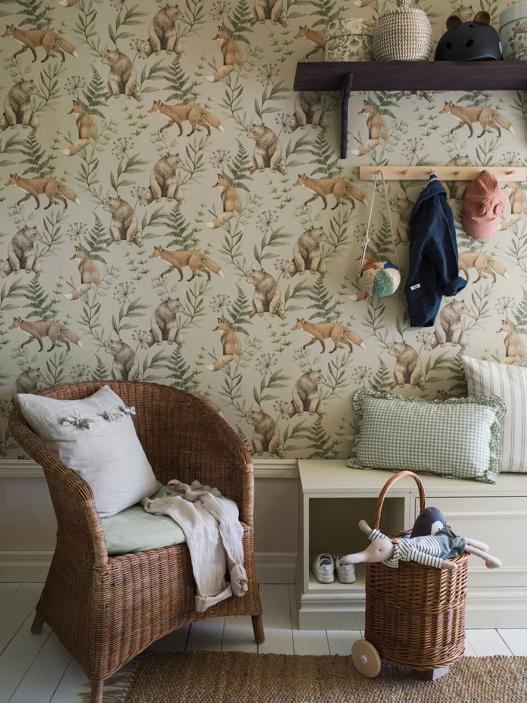 Borastapeter Wallpaper - Wild Forest Beige