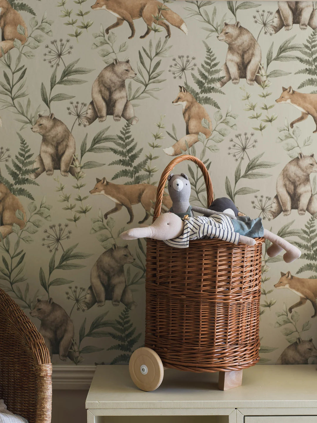 Borastapeter Wallpaper - Wild Forest Beige