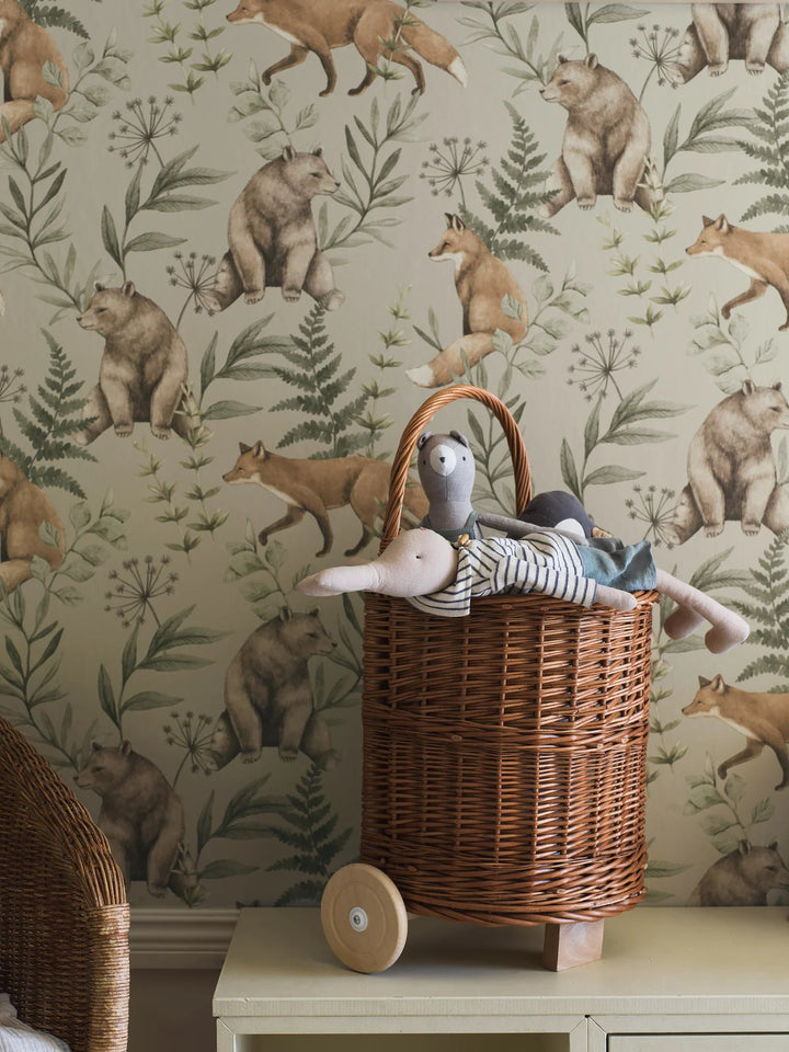Borastapeter Wallpaper - Wild Forest Beige
