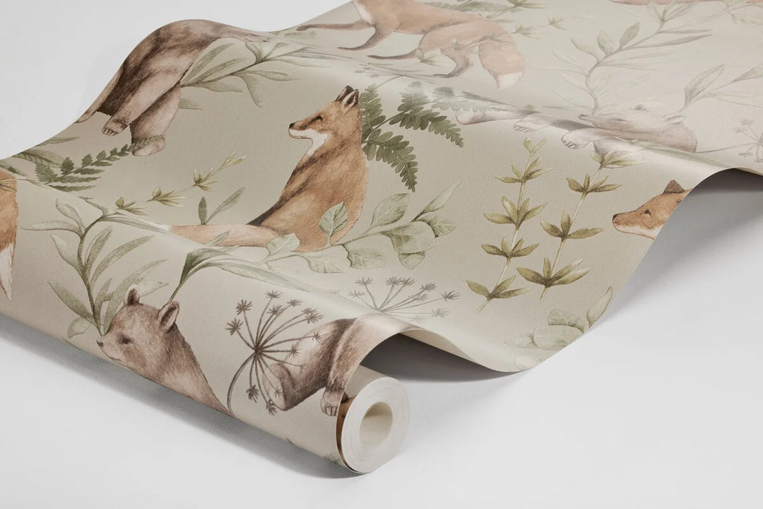 Borastapeter Wallpaper - Wild Forest Beige